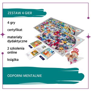 ZESTAW 4 GIER Odporni Mentalnie - 4 gry pełne emocji